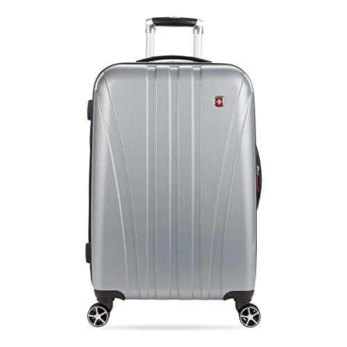 SwissGear 7585 Hardside Spinner Luggage, Silver, Checked-Medium 23-Inch 6 SwissGear 7585 Hardside Spinner Luggage, Silver, Checked-Medium 23-Inch - Image 4