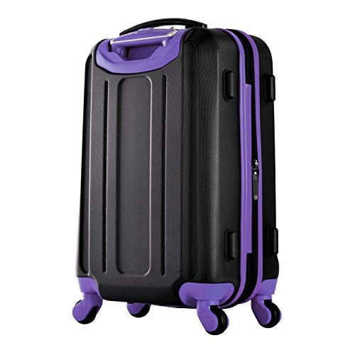 Olympia Apache Ii 21" Carry-on Spinner, BLACK+PURPLE, One Size 8 Olympia Apache Ii 21" Carry-on Spinner, BLACK+PURPLE, One Size - Image 6