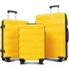 Flieks Luggage Sets TSSA 3 Piece Spinner Suitcase Lightweight 20 24 28 Inch (Yellow) -Vera Bradley Shop 41ve6YjMg2L