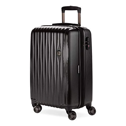 SwissGear 7272 Energie Hardside Luggage Carry-On Luggage With Spinner Wheels & TSA Lock, Black, 19” 3 SwissGear 7272 Energie Hardside Luggage Carry-On Luggage With Spinner Wheels & TSA Lock, Black, 19”