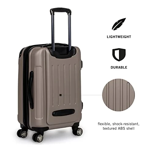 Kenneth Cole Reaction Renegade 28” Check Size Luggage Lightweight Hardside Expandable 8-Wheel Spinner Travel Suitcase, Champagne, Inch 8 Kenneth Cole Reaction Renegade 28” Check Size Luggage Lightweight Hardside Expandable 8-Wheel Spinner Travel Suitcase, Champagne, Inch - Image 6