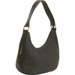 Le Donne Leather Single Handle Side Zip Hobo - Cafã©