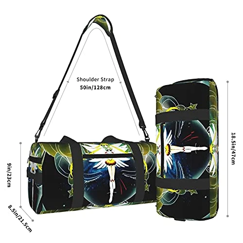 Anime Sai-lor Mo-on Sports Gym Bag With Wet Pocket & Shoes Compartment, Travel Duffel Bag Workout Bag For Men And Women 8 Anime Sai-lor Mo-on Sports Gym Bag With Wet Pocket & Shoes Compartment, Travel Duffel Bag Workout Bag For Men And Women - Image 6