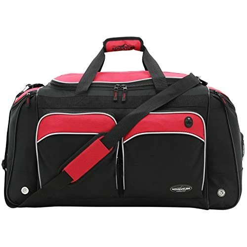 Travelers Club Adventure Travel Duffel Bag, Red, 28 Inch 3 Travelers Club Adventure Travel Duffel Bag, Red, 28 Inch