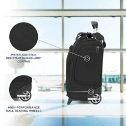 Travelpro Maxlite 5-Rolling Underseat Compact Carry-On Bag, Black, 15-Inch -Vera Bradley Shop 41xvC7eL31L