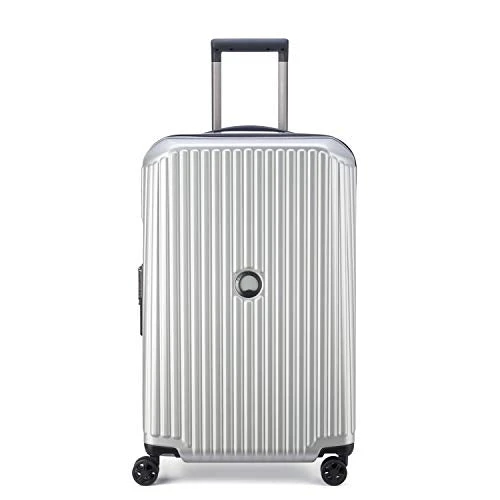 DELSEY Paris Securitime Expandable Luggage With Spinner Wheels, Silver, Checked-Medium 25 Inch 3 DELSEY Paris Securitime Expandable Luggage With Spinner Wheels, Silver, Checked-Medium 25 Inch