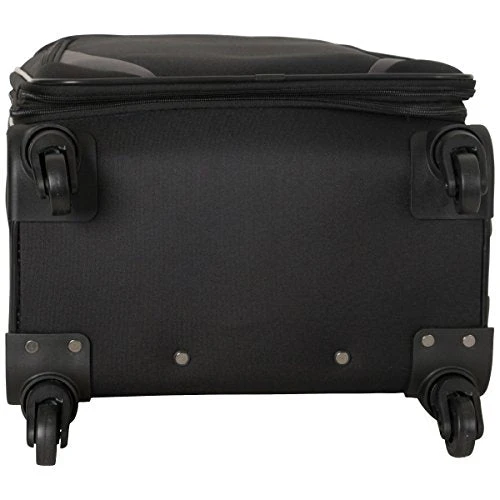 Kenneth Cole Reaction Going Places 24" 600d Polyester Expandable 4-Wheel Spinner Checked Luggage, Black 6 Kenneth Cole Reaction Going Places 24" 600d Polyester Expandable 4-Wheel Spinner Checked Luggage, Black - Image 4