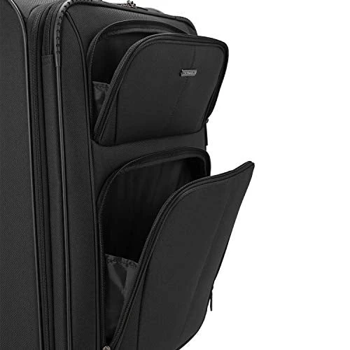 U.S. Traveler Aviron Bay Expandable Softside Luggage With Spinner Wheels, Black, 3-Piece Set (23/27/31) 9 U.S. Traveler Aviron Bay Expandable Softside Luggage With Spinner Wheels, Black, 3-Piece Set (23/27/31) - Image 7