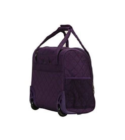 Rockland Melrose Upright Wheeled Underseater Carry-On Luggage, Purple, 16-Inch -Vera Bradley Shop 41z1ZejG UL