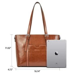BOSTANTEN Women Leather Laptop Shoulder Handbag Vintage Briefcase 15.6" Computer Work Tote Bag 12 BOSTANTEN Women Leather Laptop Shoulder Handbag Vintage Briefcase 15.6" Computer Work Tote Bag -Vera Bradley Shop 41zW8tfeUvL