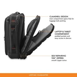 Briggs & Riley ZDX Convertible Backpack Duffel Carry-on, Black, Medium -Vera Bradley Shop 41zr7Qo4uvL