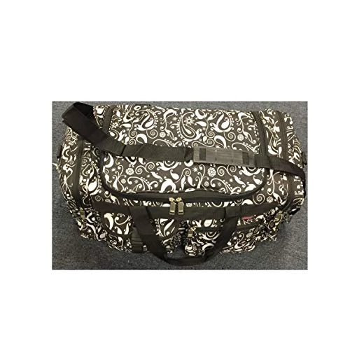 Explorer Flower Paisely Travel Duffel Bag Foldable Lightweight For Women & Men YKK Zipper Gym Carry 7 Explorer Flower Paisely Travel Duffel Bag Foldable Lightweight For Women & Men YKK Zipper Gym Carry - Image 5