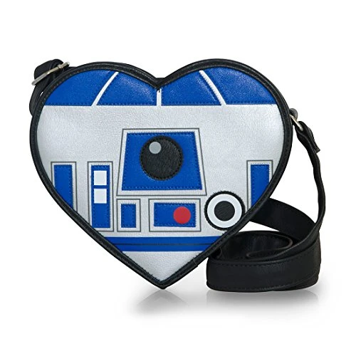 Loungefly Star Wars R2-D2 Heart Shaped Die Cut Crossbody Bag Purse STTB0108 3 Loungefly Star Wars R2-D2 Heart Shaped Die Cut Crossbody Bag Purse STTB0108