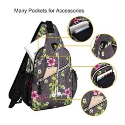 MOSISO Sling Backpack,Travel Hiking Daypack Periwinkle Crossbody Shoulder Bag, Gray 13 MOSISO Sling Backpack,Travel Hiking Daypack Periwinkle Crossbody Shoulder Bag, Gray -Vera Bradley Shop 510ahsdG aL