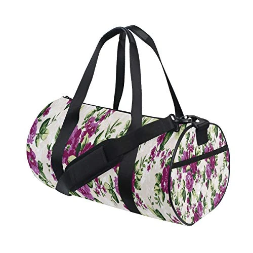 Duffel Bag Floral Pattern New Women Garment Gym Tote Bag Best Sports Bag For Boys 4 Duffel Bag Floral Pattern New Women Garment Gym Tote Bag Best Sports Bag For Boys - Image 2