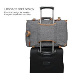 CoolBELL Convertible Briefcase Backpack Messenger Bag Shoulder Bag Laptop Case Business Briefcase Travel Rucksack Multi-Functional Handbag Fits 17.3 Inch Laptop For Men/Women (Grey) -Vera Bradley Shop 510v44r7CnL