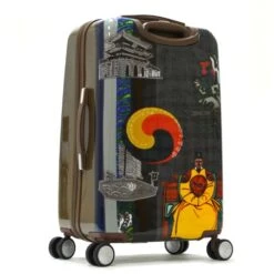 Olympia Luggage King Sejong Art Series 25 Inch Mid-size Rolling Case, Khaki, One Size -Vera Bradley Shop 511IqPfaXcL