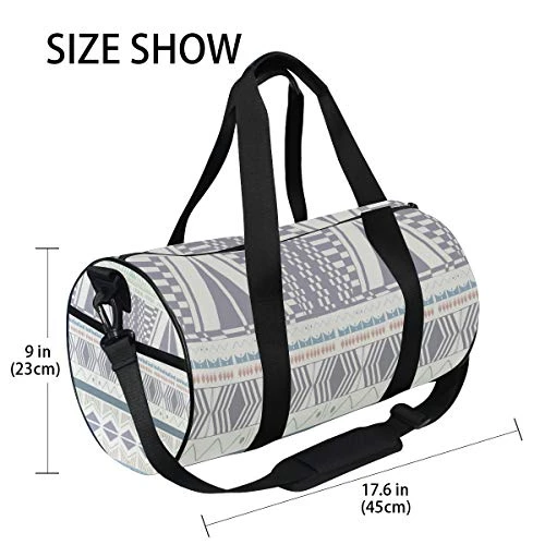 Duffel Bag Aztec Pattern Drawings Women Garment Gym Tote Bag Best Sports Bag For Boys 7 Duffel Bag Aztec Pattern Drawings Women Garment Gym Tote Bag Best Sports Bag For Boys - Image 5