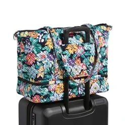Vera Bradley Signature Cotton Deluxe Tote Travel Bag, Happy Blooms -Vera Bradley Shop 511REPji7 L