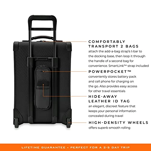 Briggs & Riley Baseline Uprights, Black, Essential 2-Wheel Carry-On 13 Briggs & Riley Baseline Uprights, Black, Essential 2-Wheel Carry-On - Image 11