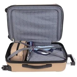 Travelers Club Midtown Hardside 4-Piece Luggage Travel Set, Tan 21 Travelers Club Midtown Hardside 4-Piece Luggage Travel Set, Tan -Vera Bradley Shop 511X63k1G2L