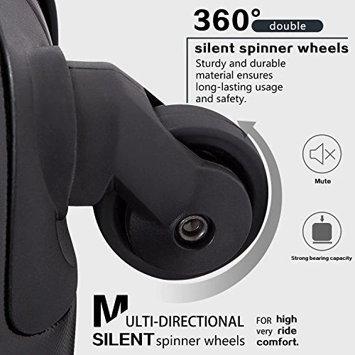 Coolife Luggage Expandable 3 Piece Sets PC+ABS Spinner Suitcase 20 Inch 24 Inch 28 Inch (Teal New) 7 Coolife Luggage Expandable 3 Piece Sets PC+ABS Spinner Suitcase 20 Inch 24 Inch 28 Inch (Teal New) - Image 5