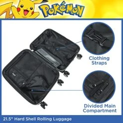 Ful Pokemon Pikachu 21 Inch Rolling Luggage, Hardshell Carry On Suitcase With Wheels, Multicolor (FBML0001-998) 13 Ful Pokemon Pikachu 21 Inch Rolling Luggage, Hardshell Carry On Suitcase With Wheels, Multicolor (FBML0001-998) -Vera Bradley Shop 511l 6RGtaL