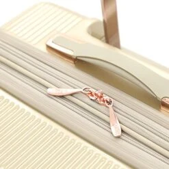 Kensie Women's Dawn Hardside 3-Piece Spinner Luggage Set, Pale Gold, (20/24/28) -Vera Bradley Shop 511nyNSQzRL