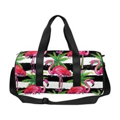 INTERESTPRINT Tropical Flamingo And Palm Tre Travel Duffel Bag, Waterproof Bag -Vera Bradley Shop 512DDNzNTkL