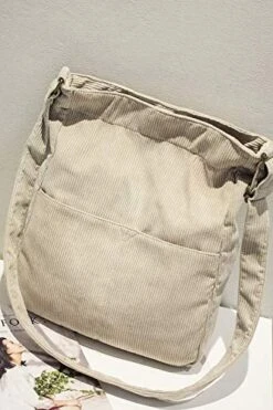 BOBILIKE Women Shoulder Bags Corduroy Crossbody Bag Handbag Purse Schoolbag, Black 15 BOBILIKE Women Shoulder Bags Corduroy Crossbody Bag Handbag Purse Schoolbag, Black -Vera Bradley Shop 512H3C9mObL