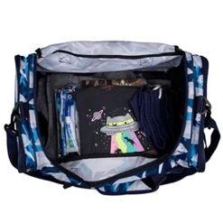 Wildkin Kids Weekender Duffel Bag For Boys And Girls, Carry-On Size And Perfect For Weekend Or Overnight Travel, 600-Denier Polyester Fabric Duffel Bags Measures 22 X 12 X 12 Inches (Sharks) -Vera Bradley Shop 512Tks33JrL