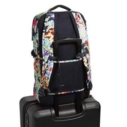 Vera Bradley Recycled Lighten Up Reactive Lay Flat Travel Backpack, Happy Blooms Cross-Stitch -Vera Bradley Shop 512TxGEdUXL