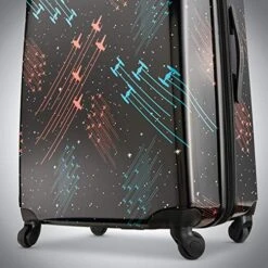 American Tourister Star Wars Hardside Spinner Wheel Luggage, Galaxy, Checked-Large 28-Inch -Vera Bradley Shop 512XKgcsBZL