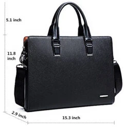 Bostanten Formal Leather Briefcase Shoulder Laptop Business Bag For Men Black 15 Bostanten Formal Leather Briefcase Shoulder Laptop Business Bag For Men Black -Vera Bradley Shop 512ZIDREr7L