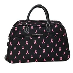 World Traveler 21-Inch Carry-On Rolling Duffel Bag, Pink Ribbon 7 World Traveler 21-Inch Carry-On Rolling Duffel Bag, Pink Ribbon -Vera Bradley Shop 512 9RcmHlL