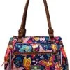 Lily Bloom Maggie Satchel Handbag One Size Navy Blue Multi -Vera Bradley Shop 512a0eGwuRL