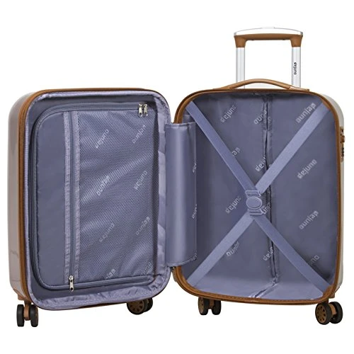 Dejuno Monroe New Generation 3-Piece Hardside Spinner TSA Lock Luggage Set, Rose Gold, One Size 5 Dejuno Monroe New Generation 3-Piece Hardside Spinner TSA Lock Luggage Set, Rose Gold, One Size - Image 3