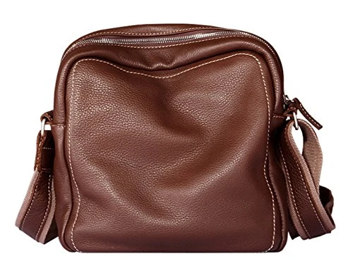 Saierlong New Mens Coffee Genuine Leather Briefcase Messenger Bags Business Handbags 4 Saierlong New Mens Coffee Genuine Leather Briefcase Messenger Bags Business Handbags - Image 2