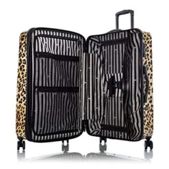Heys America Black Leopard 3-Piece Hardside Spinner Luggage Set (Brown Leopard) -Vera Bradley Shop 51345jKmYmL