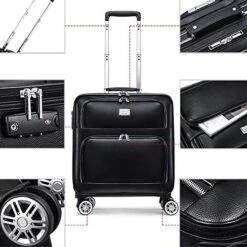 Luggage PU Rolling Suitcase Cabin Business Travel Trolley Bags For Men Luggage Suitcase Bag Wheels Spinner Suitcase Wheeled Bags,20inch 12 Luggage PU Rolling Suitcase Cabin Business Travel Trolley Bags For Men Luggage Suitcase Bag Wheels Spinner Suitcase Wheeled Bags,20inch -Vera Bradley Shop 5137jV1IDjL