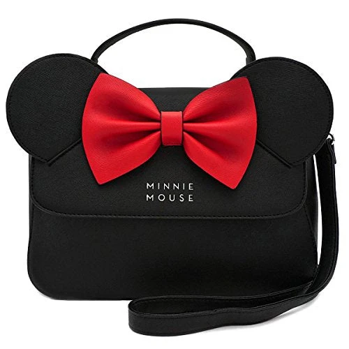 Loungefly Faux Leather Minnie Mouse Crossbody Bag Standard 3 Loungefly Faux Leather Minnie Mouse Crossbody Bag Standard