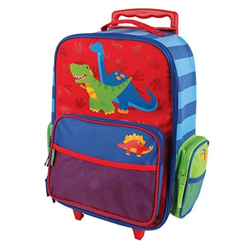 Stephen Joseph Classic Rolling Luggage, Red Dino 3 Stephen Joseph Classic Rolling Luggage, Red Dino