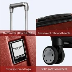 3 Piece Hardshell Luggage Set, Expandable Lightweight Suitcase Sets With Spinner Wheels, TSA Lock (20/24/28 Inch), Red -Vera Bradley Shop 513S2yBK1ML