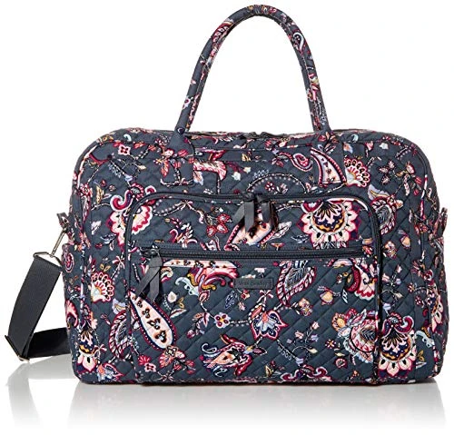Vera Bradley Cotton Weekender Travel Bag, Felicity Paisley 3 Vera Bradley Cotton Weekender Travel Bag, Felicity Paisley