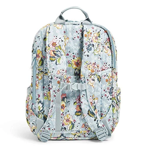 Vera Bradley Cotton XL Campus Backpack, Floating Garden 6 Vera Bradley Cotton XL Campus Backpack, Floating Garden - Image 4