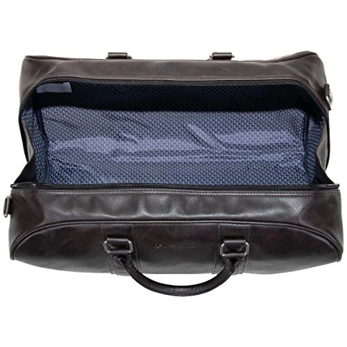 Ben Sherman 20" Travel Duffel Vegan Leather Weekender Carry-On Duffle Luggage/Gym Bag For Men & Women, Brown 11 Ben Sherman 20" Travel Duffel Vegan Leather Weekender Carry-On Duffle Luggage/Gym Bag For Men & Women, Brown - Image 9