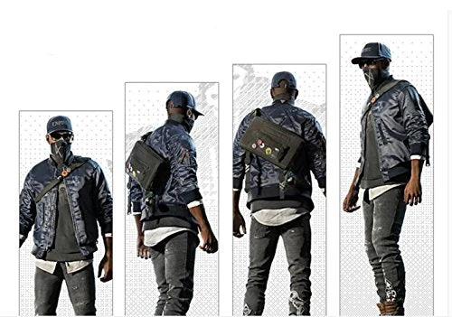 Elegant Mens Cross Body Bags Watch Dogs 2 Marcus Holloway Messenger Backpack Shoulder Bags 5 Elegant Mens Cross Body Bags Watch Dogs 2 Marcus Holloway Messenger Backpack Shoulder Bags - Image 3