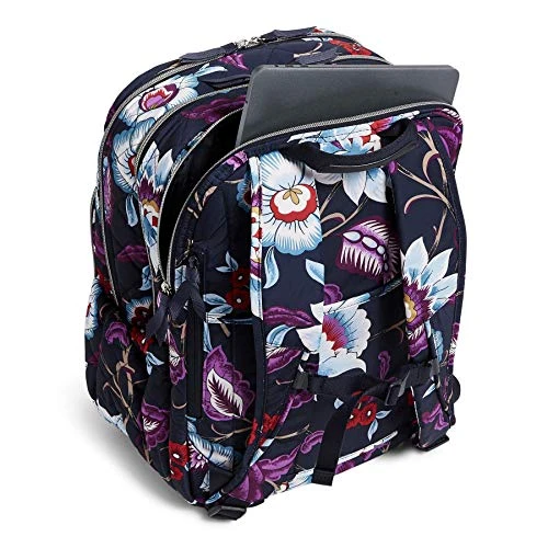 Vera Bradley Performance Twill XL Campus Backpack, Mayfair In Bloom 5 Vera Bradley Performance Twill XL Campus Backpack, Mayfair In Bloom - Image 3