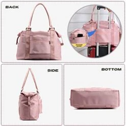 PlasMaller Travel Bag Carry On Sports Gym Duffel Luggage Shoulder Pack For Women (Pink) -Vera Bradley Shop 5157DpV yfL