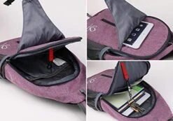 Waterfly Crossbody Sling Backpack Sling Bag Travel Hiking Chest Bag Daypack (Purple) -Vera Bradley Shop 5158WlUUNbL